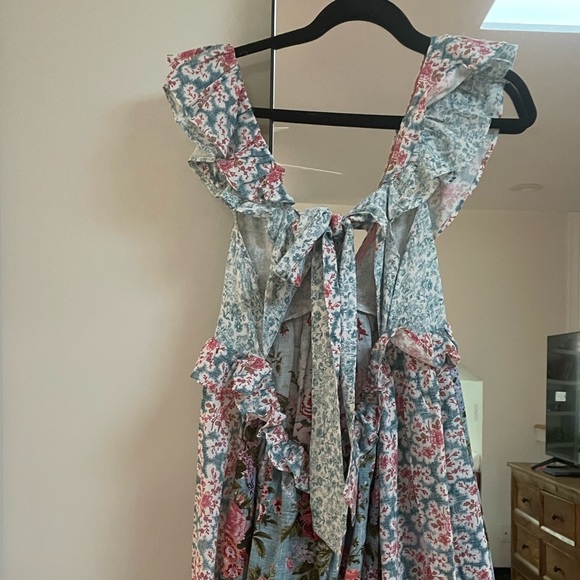 COPY - D’ASCOLI Elise ruffled floral silk fine-khadi dress - Picture 8 of 8